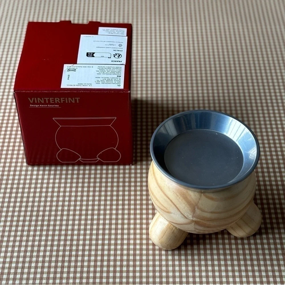 IKEA VINTERFINT wooden candle‎ holder. NEW